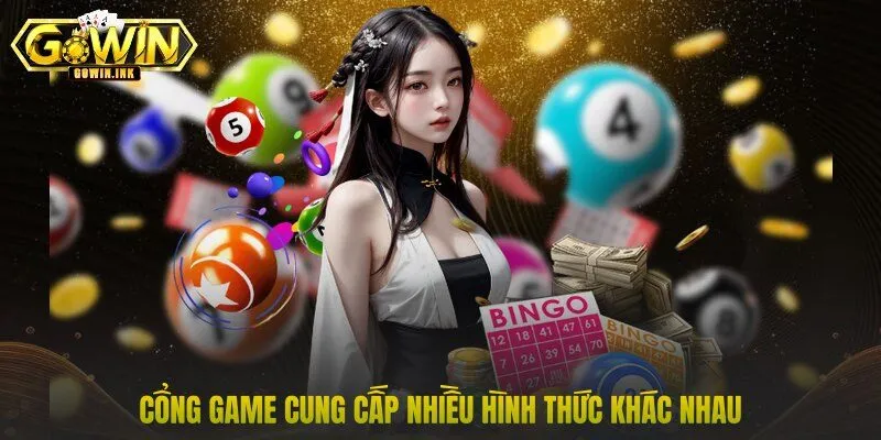 Cổng game cung cấp nhiều hình thức khác nhau